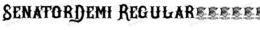 SenatorDemi Regular字体转换